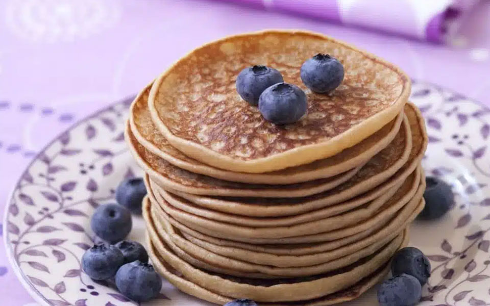 Ingrédients pour crêpes pancakes américains 